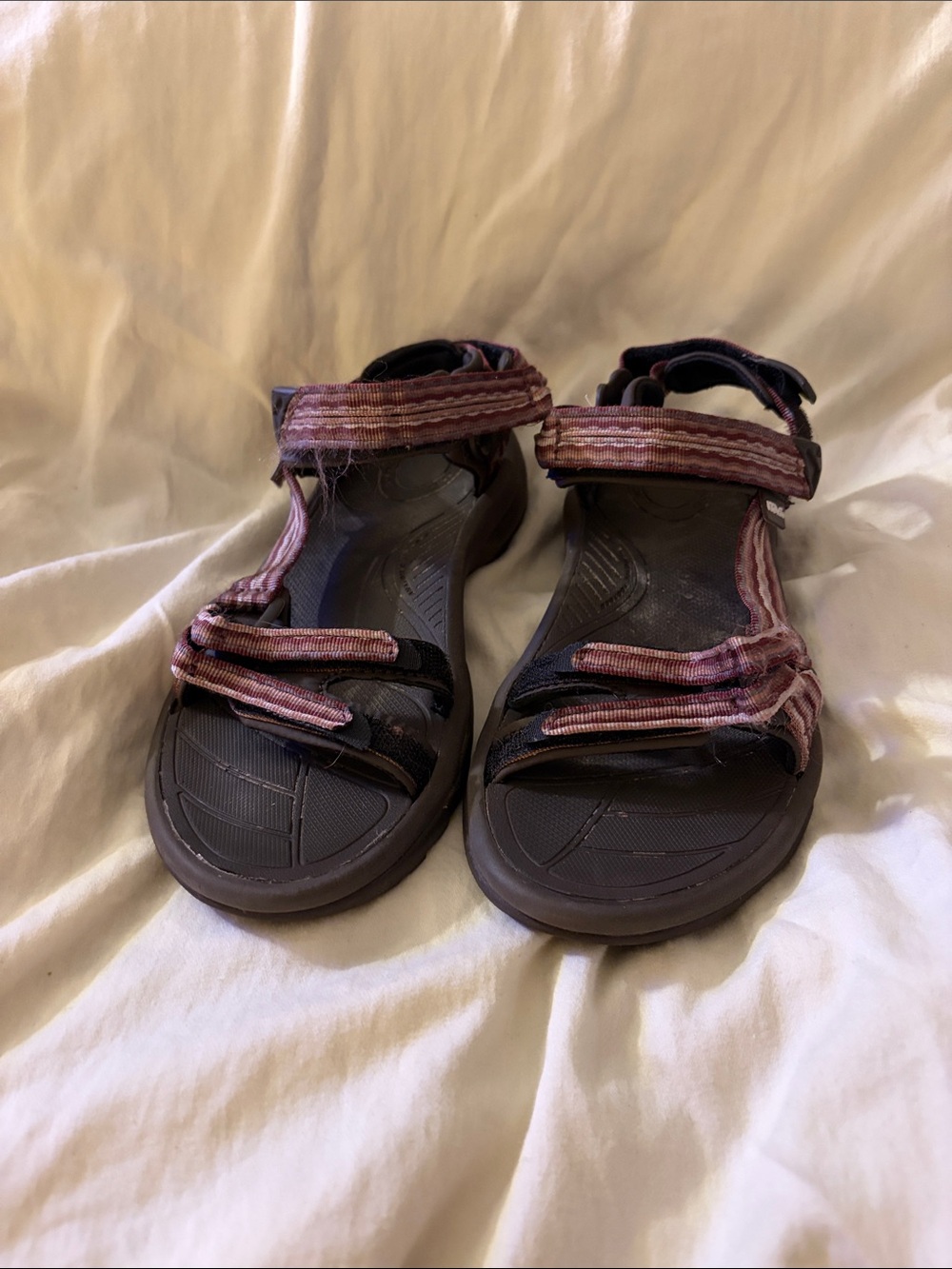 Teva Pink Striped Sandals
